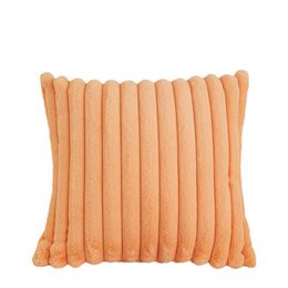 Little Rabbit Hair Vertical Strip Pillow, Autumn and Winter Home Tyg Soffa Decoration Cushion, sovrum midja kudde-sydcommerce 06