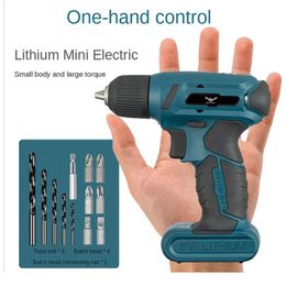 8V Lithium Electric Drill Rechargeable Hand Small Pistol Multifunctional Household Screwdriver 240402