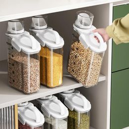 Storage Bottles 2800ml Kitchen Food Containers Plastic Box Jars For Bulk Cereals Organisers Pantry Organiser With Lid