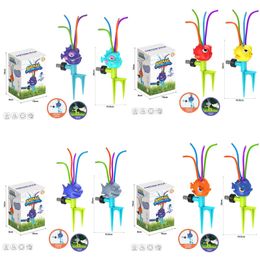 Summer Water Toy Sprinkler Rotating Spray Fish Children Garden Yard Wiggle Splashing Water Jet Fun Toys For Kid Gift