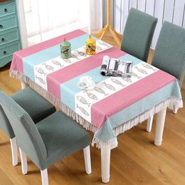 Table Cloth Nordic Style Rectangle Tablecloth Chair Cover Simple Elastic One-piece Household Sets