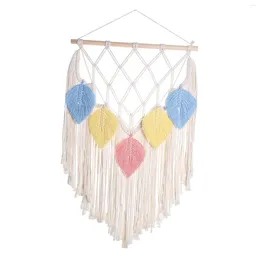 Tapestries Tassels Macrame Wall Hanging Tapestry Housewarming Gift Art Decoration Woven For Home Bedroom Dorm Party Apartment