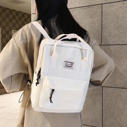 Backpack Simple Lovers Fashion Boy Girl Waterproof Bookbag Teen Schoolbag Men Black Rucksack Male Travel Mochila