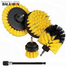 Cleaning Brushes 5Pcs Electric DrillBrush Scrub Pads rout Power Drills Scrubber Cleanin Brush Tub Home Cleaner Tools Kit for Kitchen Care L49