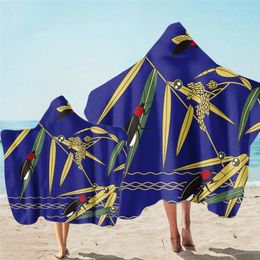 Towel Hooded Insect Microfiber Bath Adult And Children Wearable Beach