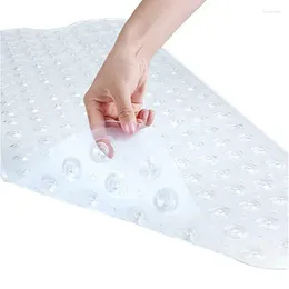 Bath Mats Tub Shower Mat 40x16''Non-Slip And Latex Free Bathtub With Suction Cups Machine Washable Bathroom Drain Holes