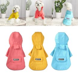 Dog Apparel Rain Coat Windproof Rainsuit FourSeason Rainwears Outdoor Travel Suit