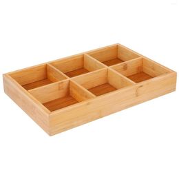 Plates Wood Compartment Sushi Serving Tray: Divided Tray Utensil Drawer Wooden Display Storage Case For Candy Fruits Nuts
