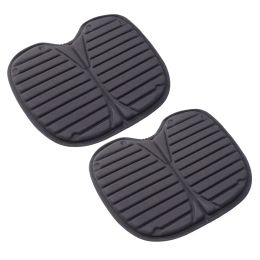 Pads 2Pcs Kayak Seat Cushion Pad SitOn Rowing Boat Mat Fishing Seat Pad Cushion for Kayak Canoe Fishing Boat Outdoor Camping (Black)