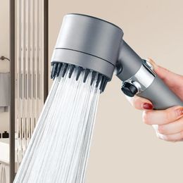 3 Modes Shower Head High Pressure Showerhead Portable Philtre Rainfall Faucet Tap Bathroom Bath Home Innovative Accessories 240415