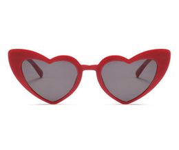 Love Heart Sunglasses for Women 2018 Fashionable Cat Eye Sunglasses Black Pink Red Heart Shape Sun Glasses for Men Uv4004140786