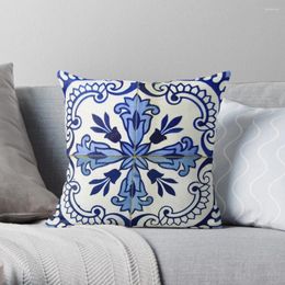 Pillow Blue And White Patterned Azulejos Throw Couch S