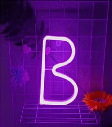Night Light Neon Sign Lamp 26 Letters Number Colour For Birthday Wedding Party Bedroom Wall Hanging Decor Holiday Lighting5157148