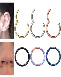 Indian Hoop Nose Ring Stainless Steel Lip Rings lage Earring Piercing Jewelry For Women1069377