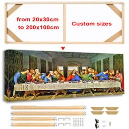 Frames Large Size Wooden Canvas Po Frame Diy Oil Painting Diamond Printed Poster Picture Wall Artist Home Decoration