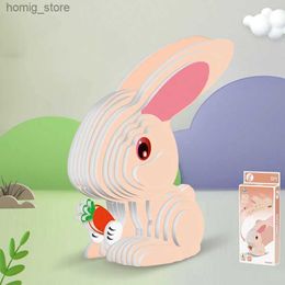3D Puzzles Animal 3D Paper Puzzle For Kids Educational Montessori Toys Funny DIY Manual Assembly Three-dimensional Model Toy For Boy Girl Y240415QWC6