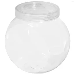 Storage Bottles 3 Pcs Plastic Jugs Small Candy Jar Mini Canisters Household Dried Food Jars Lids The Pet Clear Tea Christmas Tin