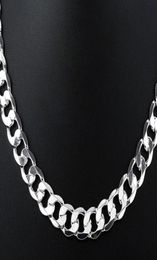 Fine 925 Sterling Silver Figaro Chain Necklace 6MM 16quot24inch Top Quality Fashion Women Men Jewellery XMAS 2019 New Arrival 7957132