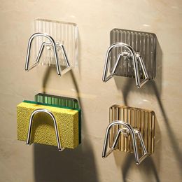Kitchen Storage Acrylic Sponge Drain Rack Household Non-perforated Multifunctional Stainless Steel Sink Wall Holder