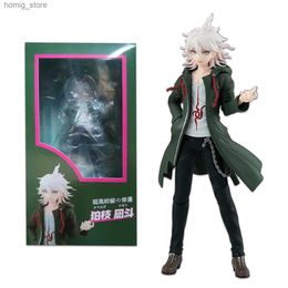 Action Toy Figures 20CM Danganronpa Nagito Komaeda PVC Action Figure Anime Figure Model Toys Figure Collection Doll Gift Trigger Happy Havoc Toy Y240415CH6F