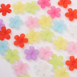 Decorative Flowers 50g Five Leaves Petal Acrylic Frosted Flower Torus Caps Spacer Beads Simulation Jewellery Making DIY Material