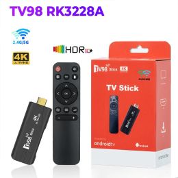 Box TV98 RK3228A Android 7.1 Dual Frequency Smart TV Stick Support 4K 2.4/5.8G WiFi Android TV Box 2G+16G Portable Media Player