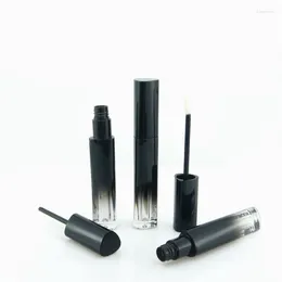 Storage Bottles Unique 2ml Lip Gloss Tubes With Wands Gradient Black Triangle Cosmetic Container DIY Glaze Lipgloss 30/50pcs