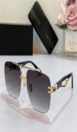 2021 fashion Vintage men designer sunglasses THE BLAK I Metal square shape Rimless glasses leisure business style top quality UV P1735029