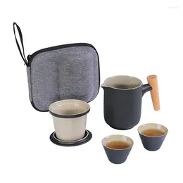 Teaware Sets Wholesale Travel Japanese Ceramic Portable Tea Vup Household Teapot Small