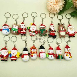 Keychains Lanyards Christmas Cute Cartoon Keychain Pendant Bag Car Mobile Phone Key Chain Women Men Key Buckle Accessories