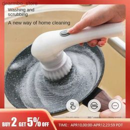 Cleaning Brushes Kitchen Cleanin Brush Handheld Wireless Cleanin adet New Floor Tile Electric Washin Pot Multifunctional Dish Brush L49