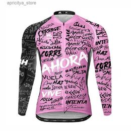 Cycling Jersey Sets Actito Cycling Jersey Winter Thermal Fece And Autumn Long Seve Thin Cyc Clothing Man Road Bike Apparel Aod Replica 2022 L48