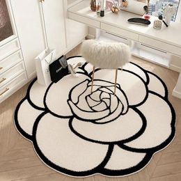 Carpets Plush Carpet For Living Room Creative Flower Shape Soft Fluffy Bedroom Bathroom Anti-slip Rugs Mat Decorative Doormat