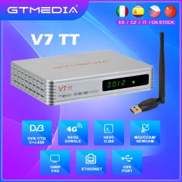 Finder NEW Gtmedia V7 TT 1080P Full HD DVBT/T2/DVBC/J.83B Support H.265 HEVC/10bit 4G Dongle with USB WiFi Terrestrial Cable TV Tuner