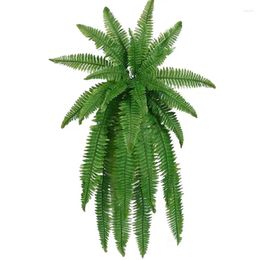Decorative Flowers Outdoors Artificial Ferns Realistic Garden Plants 18 Branches Faux Waterproof Greenery For Home And Els