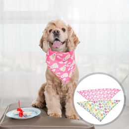 Dog Apparel 2 Pcs Pet Bib Supply Party Decor Clothing Scarf Supplies Polyester Costume Stuff