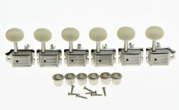 Guitar Kaish Vintage Guitar Tuning Keys Guitar Tuners Hine Heads for St Tl Ivory /nickel/chrome/black/ Gold