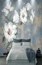 3d Wallpaper Vintage oil painting flower European style abstract Living Room Bedroom Kitchen Mural Wallpapers Wall Covering8480505