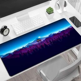 Mouse Pads Wrist Rests Laptop Keyboard Gaming Mats Mause Ped Forest Trees Xxl Mouse Pad Gamer Black Mousepad Computer Tables Desk Mat PC Office Carpet