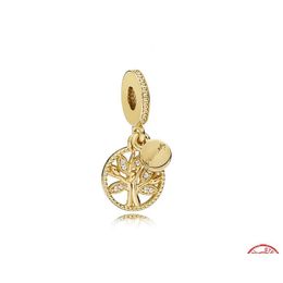 Charms 925 Sterling Sier Dangle Charm New Gold Pendant Sparkling Sun Bee Tree Beads Bead Fit Bracelet Diy Jewelry Drop Delivery Findin Dhwur