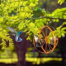 Other Bird Supplies Creative Hanging Hummingbird Feeder Outdoor Metal Courtyard Garden Yard Decoration