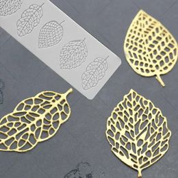 Leaf Shape Fondant Silicone Moulds Chocolate Mould for Cake Pastry Decor Decoration Sugar Lace Veil Mat Baking Gumpastes Moulds