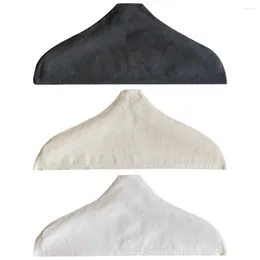 Hangers 3 Pcs Shoulder Pads Hanger Cover Non-slip Cotton Linen Anti- Skid Clothes