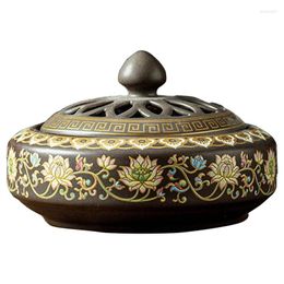 Decorative Figurines Ceramic Incense Burner Holder Tea Room Yoga Desktop Ornaments