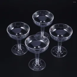 Disposable Cups Straws 30PCS Wiskey Glasseses For Champagne Mary Sodas Cocktail Sundaes And Desserts ( 120ml )