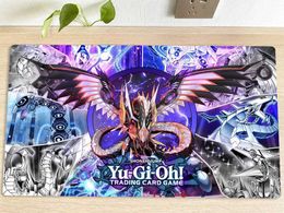 Mouse Pads Wrist Rests YuGiOh Playmat Cyber Dragon TCG CCG Mat Trading Card Game Mat Table Desk Mouse Pad Gaming Play Mat 60x35cm Free Bag