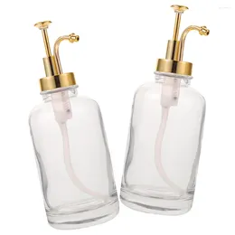 Storage Bottles 2pcs Syrup Dispenser Kitchen Bottle Multi-function Shampoo Clear