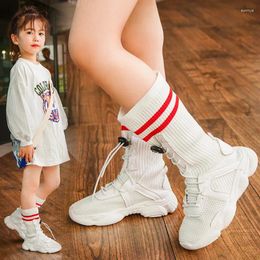 Boots Fashion Kids Children's Socks Shoes Korean High Top Sneakers Elastic Girls' Knitted Booties Comfortable