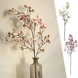 Decorative Flowers Branches Silk Simulation Flower Faux Long Stem Table Decoration Accessories Home Stand For Wedding