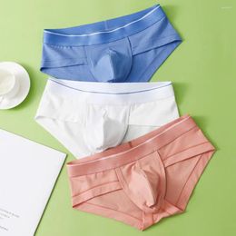 Underpants Men Slim Fit Underwear Men's Low-rise Briefs With Big U-convex Design Elastic Waistband Breathable For Sexy